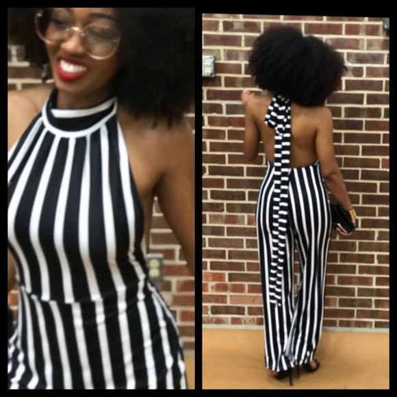 Stripe Jumpsuits - Picture 6 of 8